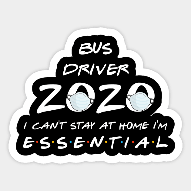 Bus Driver 2020 Quarantine Gift Sticker by llama_chill_art